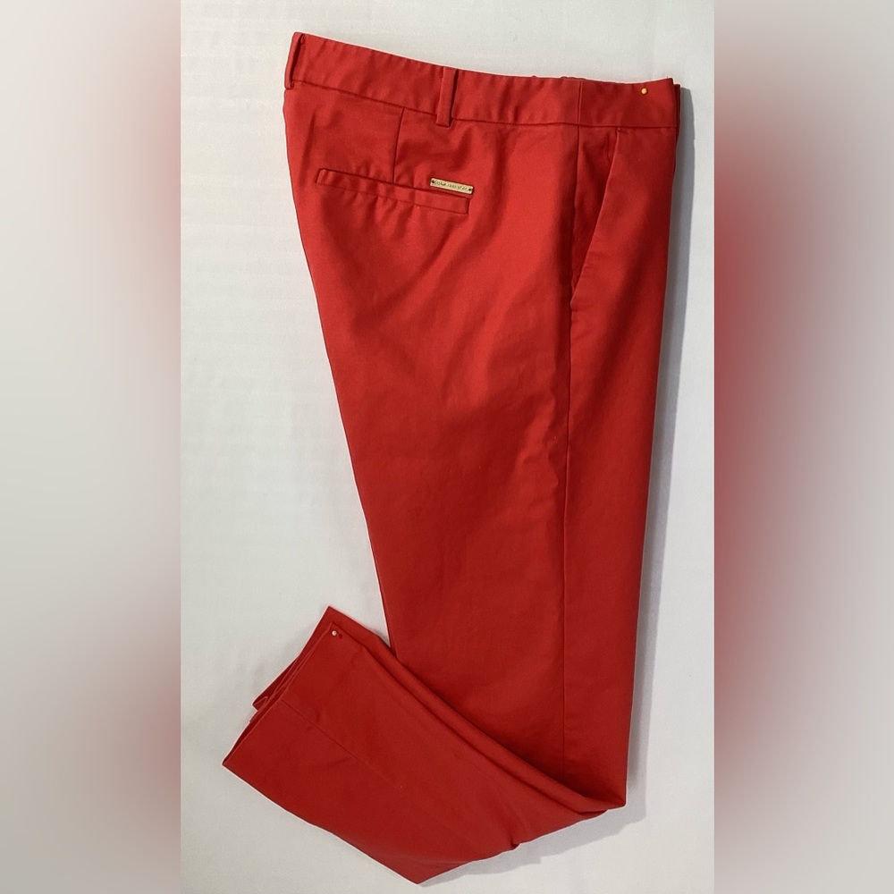 Michael Kors Pants Capris Size 8 Color Brick Red Stretch